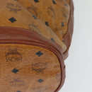 MCM Logogram Vicetos Shoulder Bag PVC Leather Brown Gold Auth am8195-16