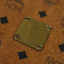 MCM Logogram Vicetos Shoulder Bag PVC Leather Brown Gold Auth am8195-12