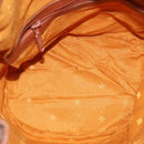 MCM Logogram Vicetos Shoulder Bag PVC Leather Brown Gold Auth am8195-11