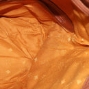 MCM Logogram Vicetos Shoulder Bag PVC Leather Brown Gold Auth am8195-17