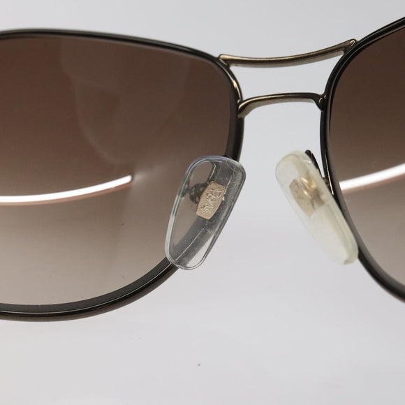 GUCCI Sunglasses plastic Brown Auth am8201