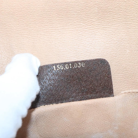 GUCCI GG Supreme Web Sherry Line Bag PVC Beige Gold 156 01 030 Auth am8209