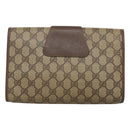 GUCCI GG Supreme Web Sherry Line Tasche PVC Beige Gold 156 01 030 Auth am8209-2