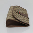 GUCCI GG Supreme Web Sherry Line Bag PVC Beige Gold 156 01 030 Auth am8209-3