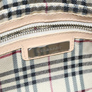 BURBERRY Shoulder Bag Canvas White Auth am8211-11