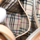 BURBERRY Shoulder Bag Canvas White Auth am8211-21