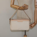 BURBERRY Shoulder Bag Canvas White Auth am8211-23