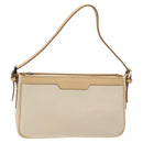 BURBERRY Shoulder Bag Canvas White Auth am8211-13