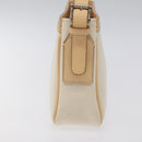 BURBERRY Shoulder Bag Canvas White Auth am8211-3