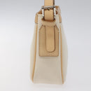BURBERRY Shoulder Bag Canvas White Auth am8211-4
