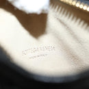 BOTTEGA VENETA INTRECCIATO Mini Hobo Hand Bag Leather Black Gold Auth am8217AM-18