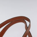 SAINT LAURENT Shoulder Bag Leather Brown Gold Auth am8218-8