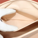 Chloe Chain Shoulder Bag Leather Beige Gold Auth am8219-20