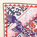 HERMES Carre 90 Scarf ""Appaloosa des Steppes"" Silk Purple Auth am8221-2