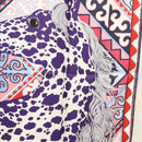 HERMES Carre 90 Scarf ""Appaloosa des Steppes"" Silk Purple Auth am8221-7