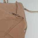 BALENCIAGA Mini Paper A4 Hand Bag Leather Pink 357330 Auth am8223V-14