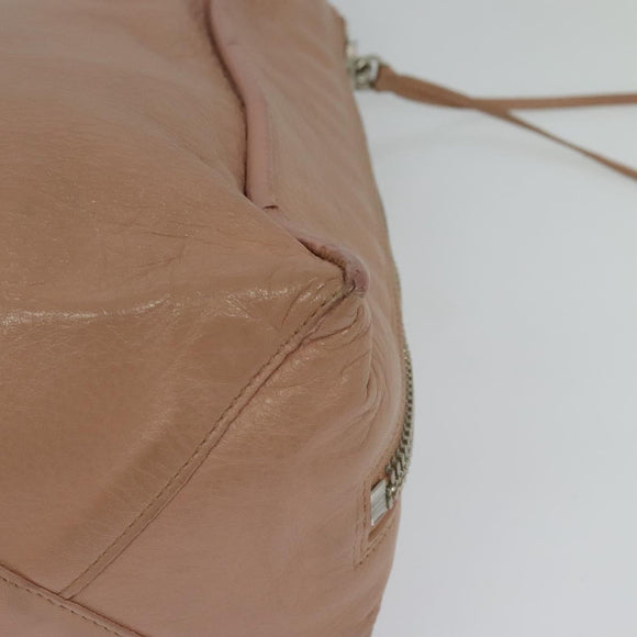 BALENCIAGA Mini Paper A4 Hand Bag Leather Pink 357330 Auth am8223V