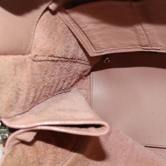 BALENCIAGA Mini Paper A4 Hand Bag Leather Pink 357330 Auth am8223V