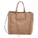 BALENCIAGA Mini Paper A4 Hand Bag Leather Pink 357330 Auth am8223V-13