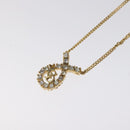 Christian Dior Necklace metal Gold Auth am8229-3