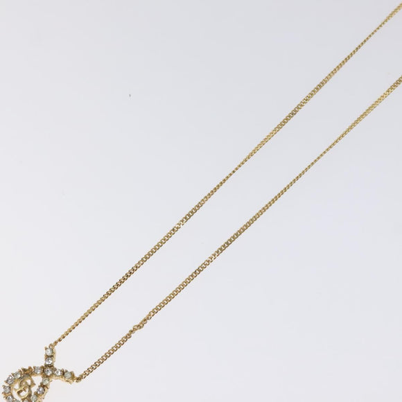 Christian Dior Necklace metal Gold Auth am8229