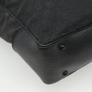 GUCCI GG Canvas Bamboo Tote Bag Black 112530 Auth am8242-16