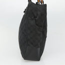 GUCCI GG Canvas Bamboo Tote Bag Black 112530 Auth am8242-4