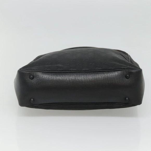 GUCCI GG Canvas Bamboo Tote Bag Black 112530 Auth am8242