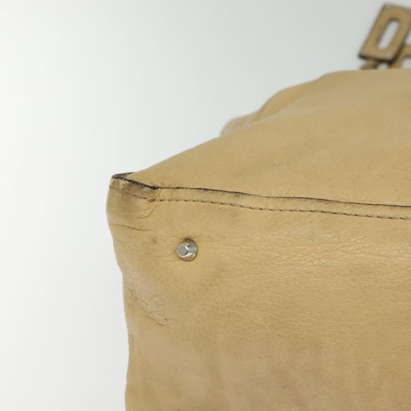 Chloe Paddington Tote Bag Leather Beige Auth am8249