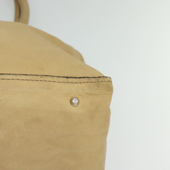 Chloe Paddington Tote Bag Leather Beige Auth am8249