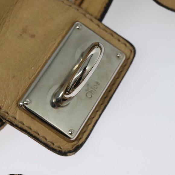 Chloe Paddington Tote Bag Leather Beige Auth am8249