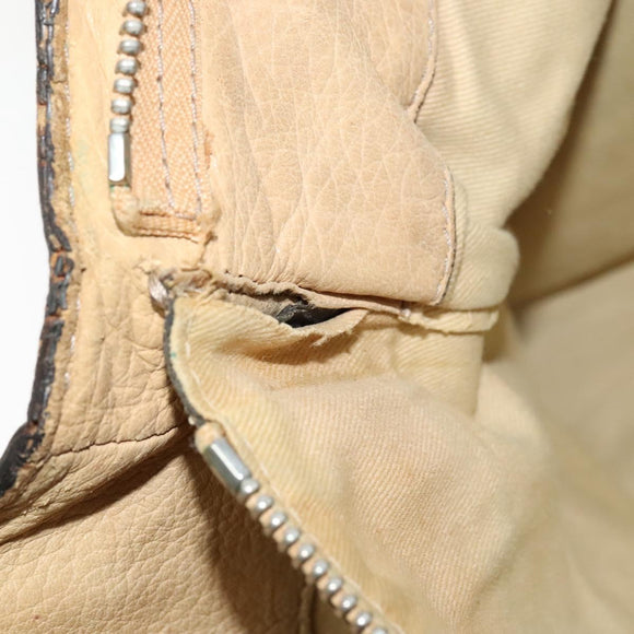 Chloe Paddington Tote Bag Leather Beige Auth am8249