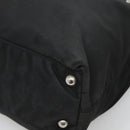 PRADA Tragetasche Nylon Schwarz Silber Auth am8250-8