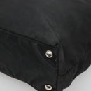 PRADA Tote Bag Nylon Black Silver Auth am8250-16