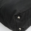 PRADA Tote Bag Nylon Black Silver Auth am8250-17