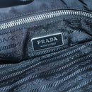 PRADA Tragetasche Nylon Schwarz Silber Auth am8250-20