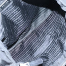 PRADA Tragetasche Nylon Schwarz Silber Auth am8250-10