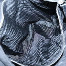 PRADA Tote Bag Nylon Black Silver Auth am8250-23