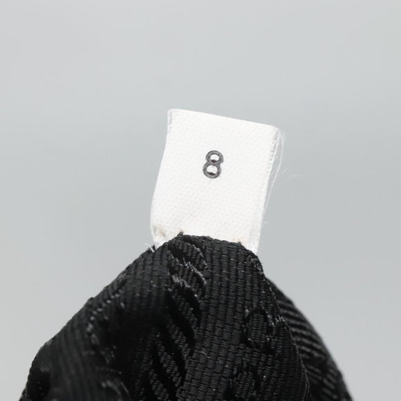 PRADA Tote Bag Nylon Black Silver Auth am8250
