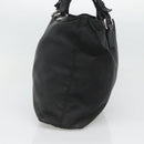 PRADA Tote Bag Nylon Black Silver Auth am8250-3