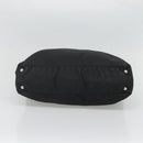 PRADA Tote Bag Nylon Black Silver Auth am8250-5