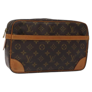 LOUIS VUITTON Monogram Compiegne 28 Clutch Bag M51845 LV Auth am8257