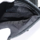 GUCCI GG Canvas Waist bag Black Silver 131236 Auth am8259-19