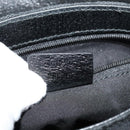 GUCCI GG Canvas Waist bag Black Silver 131236 Auth am8259-11