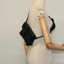 GUCCI GG Canvas Waist bag Black Silver 131236 Auth am8259-22