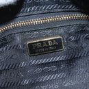 PRADA Pouch Nylon Gold Black Auth am8260-18