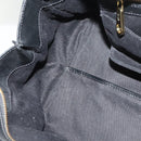 Chloe Alice Hand Bag Leather 2way White Black gold Auth am8264-19