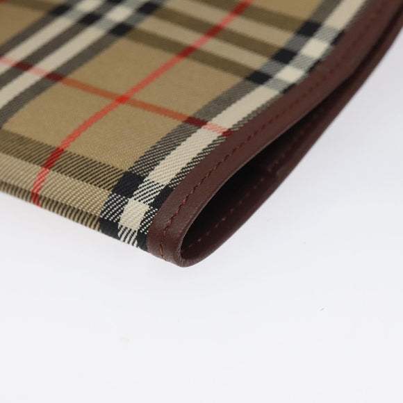 BURBERRY Nova Check Day Planner Cover Canvas Beige Auth am8273