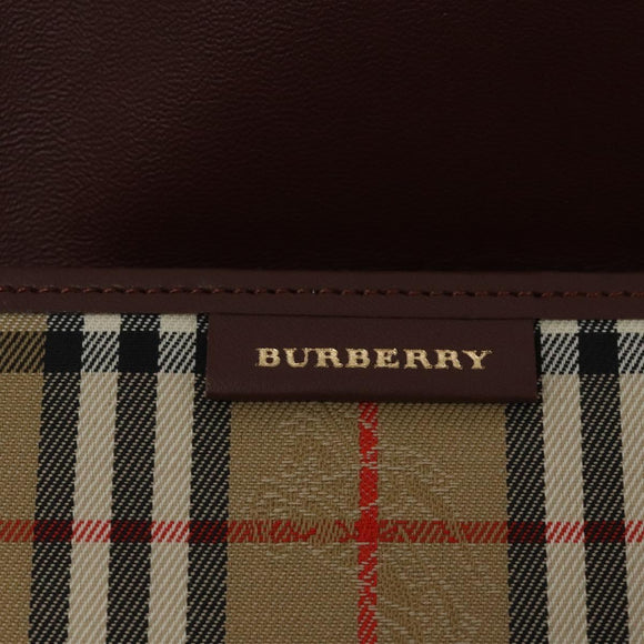 BURBERRY Nova Check Day Planner Cover Canvas Beige Auth am8273