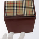 BURBERRY Nova Check Day Planner Cover Canvas Beige Auth am8273-8